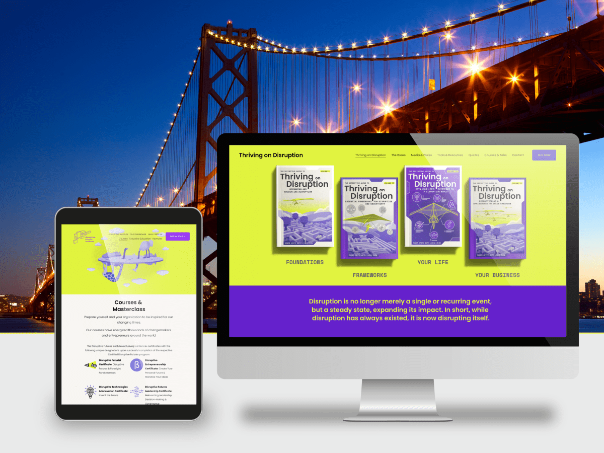 The Definitive Guide to Thriving On Disruption book&nbsp;website