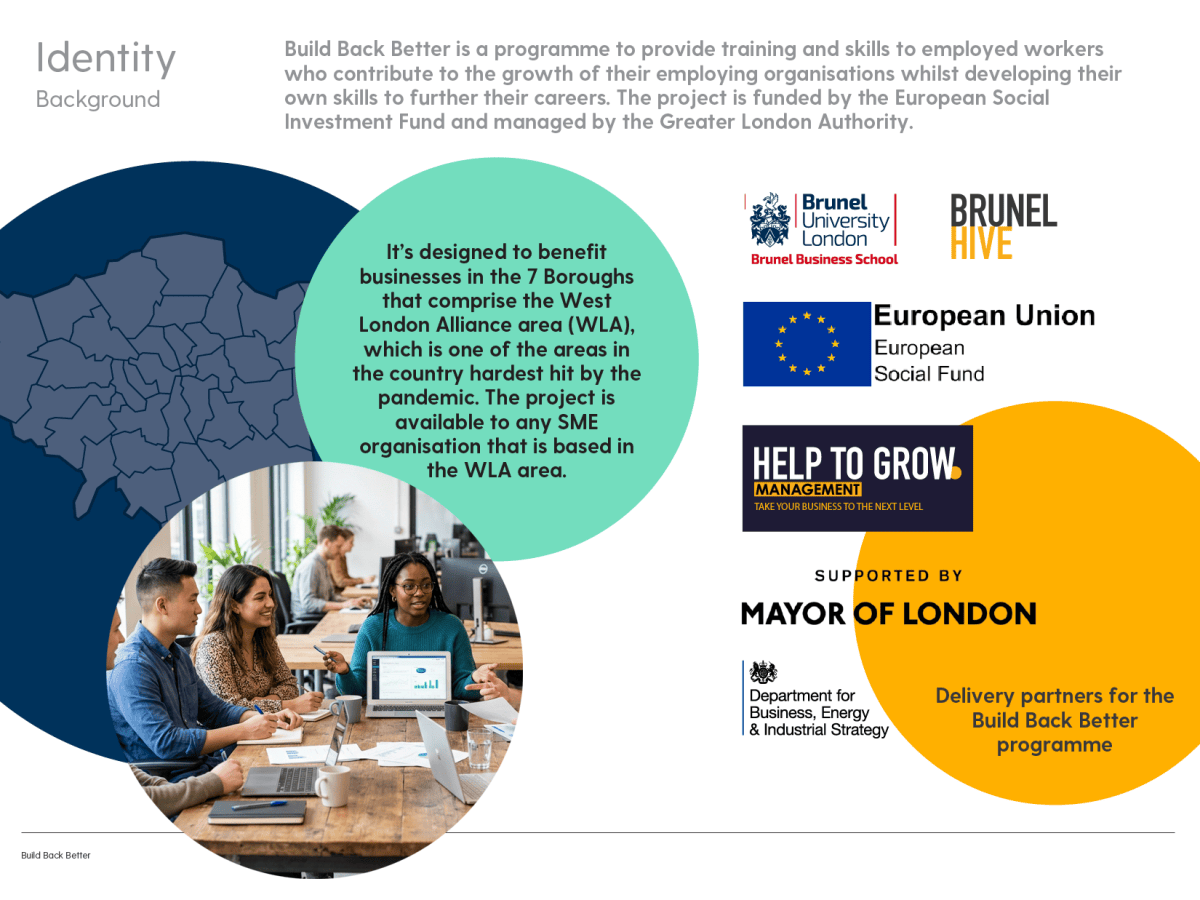 Build Back Better by European Social Investment Fund and Greater London&nbsp;Authority