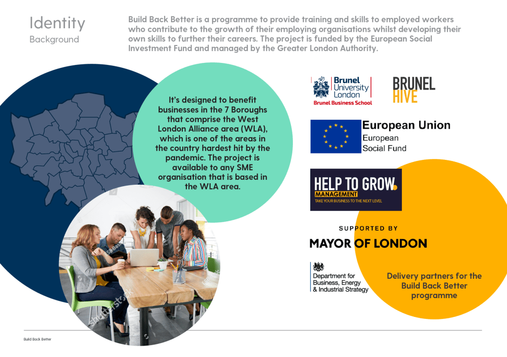 Build Back Better by European Social Investment Fund and Greater London&nbsp;Authority